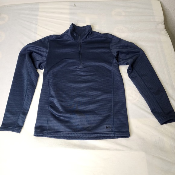 REI Men Medium Quarter Zip Base Pullover Polartec Training Top Layer Activewear‎ - Picture 1 of 4